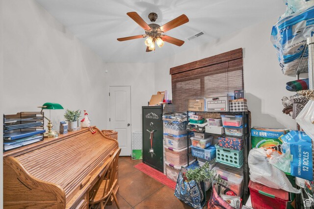 896 E Mesa Vista Dr, Ivins, UT 84738 - storage room with a ceiling fan