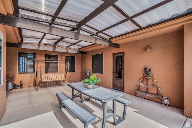 896 E Mesa Vista Dr, Ivins, UT 84738 - view of patio with a pergola