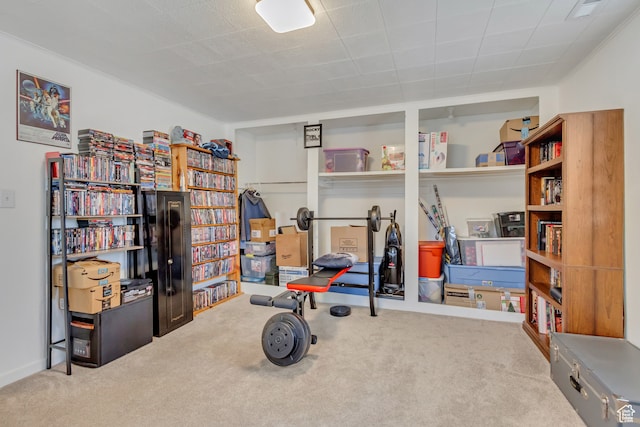 view of storage room