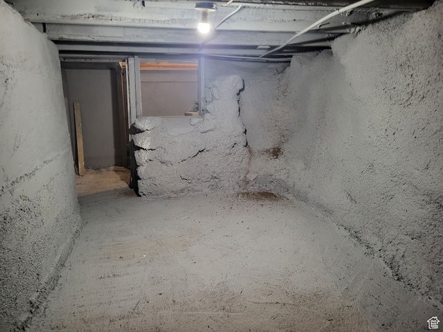view of basement