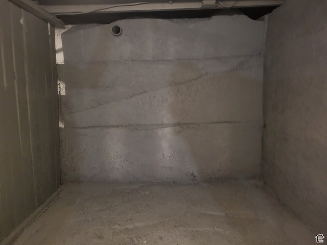 view of basement