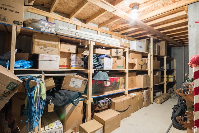 view of storage