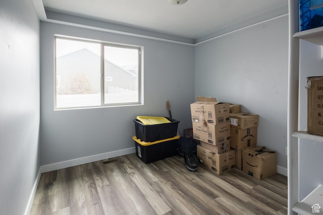 view of storage room