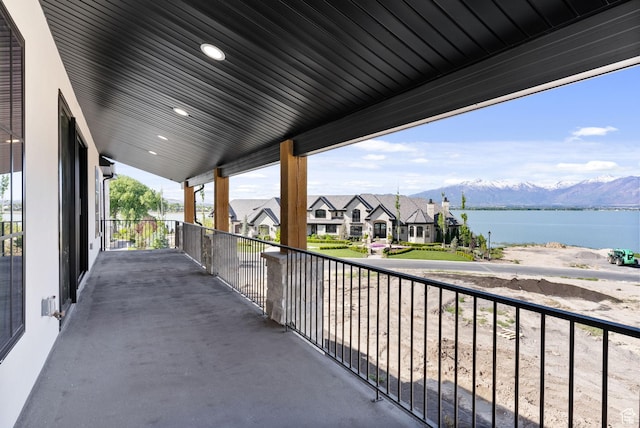 231 S Wiltshire Ln, Saratoga Springs, UT 84045 - balcony featuring a water and mountain view and a residential view