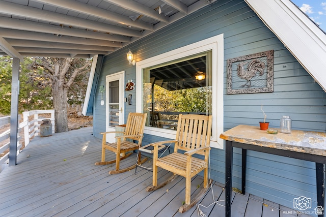 780 W Hillside Dr, Pine Valley, UT 84781 - view of wooden deck