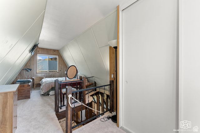 780 W Hillside Dr, Pine Valley, UT 84781 - carpeted bedroom with lofted ceiling