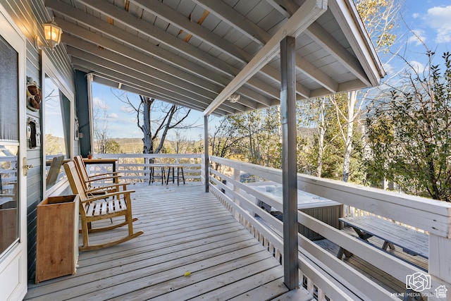 780 W Hillside Dr, Pine Valley, UT 84781 - view of deck