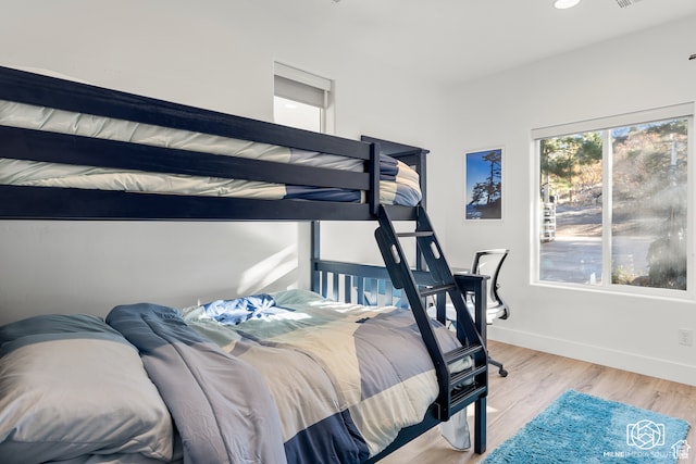 780 W Hillside Dr, Pine Valley, UT 84781 - bedroom with light hardwood / wood-style floors