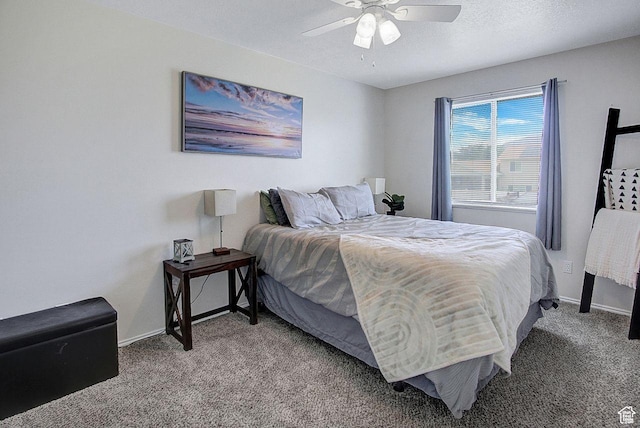 4958 S 3900 W, Roy, UT 84067 - carpeted bedroom with baseboards and a ceiling fan