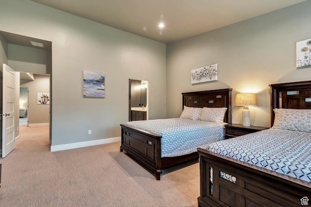 10005 N Meer Cir, Heber City, UT 84032 - bedroom with ensuite bathroom and light carpet
