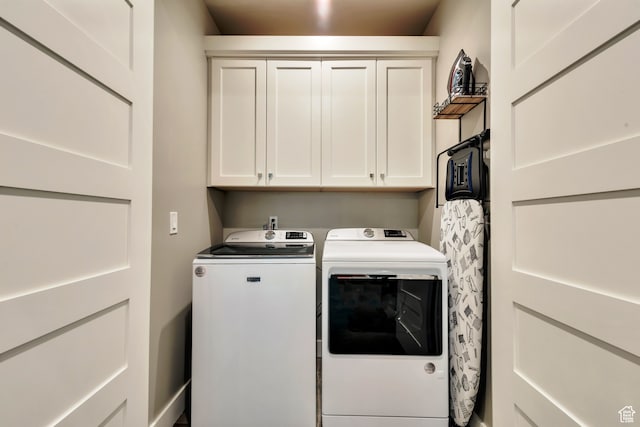 10005 N Meer Cir, Heber City, UT 84032 - washroom featuring cabinets and washer and clothes dryer