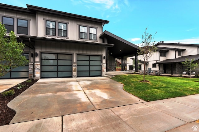 10005 N Meer Cir, Heber City, UT 84032 - view of front of house with a garage and a front lawn