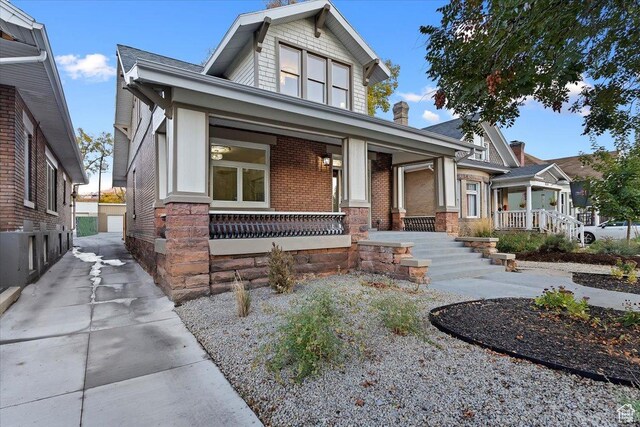 855 S 700 E, Salt Lake City, UT 84102 - view of front of property with a porch and brick siding