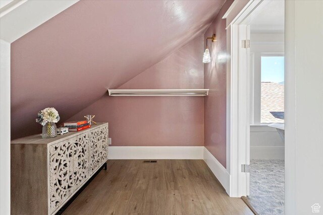 855 S 700 E, Salt Lake City, UT 84102 - walk in closet with lofted ceiling and wood finished floors