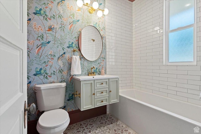 855 S 700 E, Salt Lake City, UT 84102 - full bath featuring toilet, vanity, and tile patterned floors