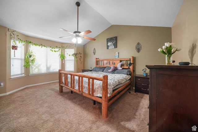 1567 S 1700 E, Spanish Fork, UT 84660 - carpeted bedroom featuring lofted ceiling and ceiling fan