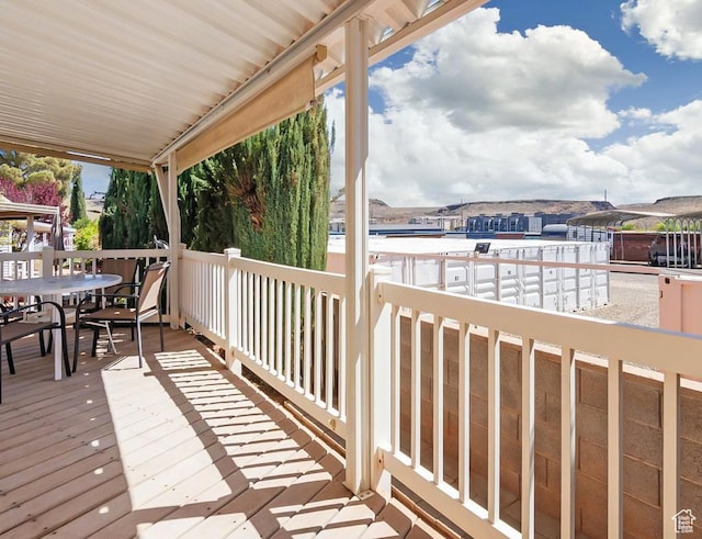 180 N 1100 E Unit 133, Washington, UT 84780 - wooden terrace featuring outdoor dining area