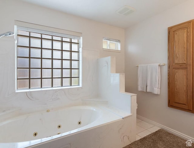 180 N 1100 E Unit 133, Washington, UT 84780 - bathroom featuring tile patterned flooring, a jetted tub, and visible vents