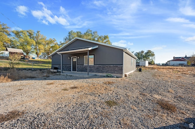 view of front of home