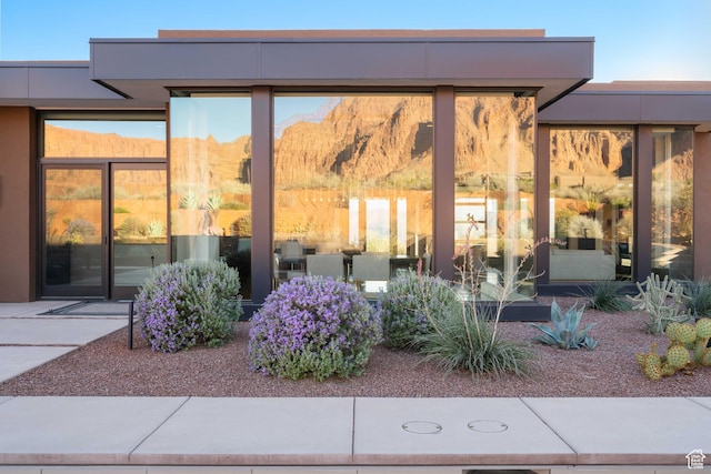 1748 N Cochise Dr, Ivins, UT 84738 - rear view of house with stucco siding