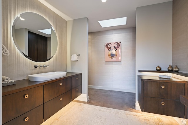 1748 N Cochise Dr, Ivins, UT 84738 - bathroom with a skylight and vanity