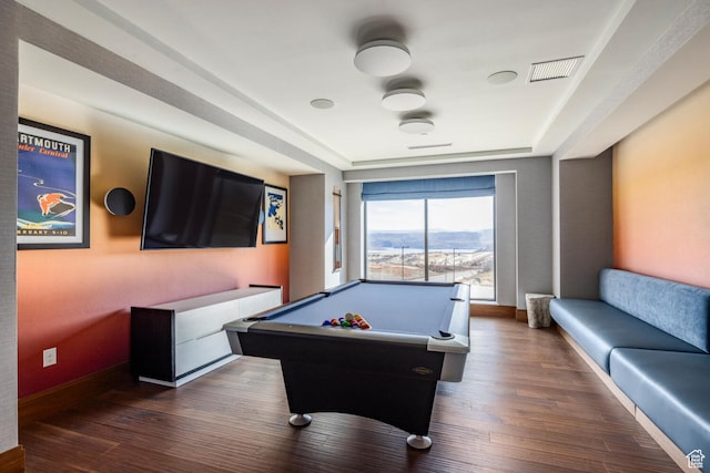 2303 Deer Hollow Rd Unit 1314, Park City, UT 84060 - playroom featuring dark hardwood / wood-style flooring and pool table