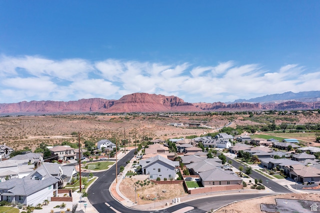 3967 N Hillside Way, Santa Clara, UT 84765 - drone / aerial view featuring a mountain view