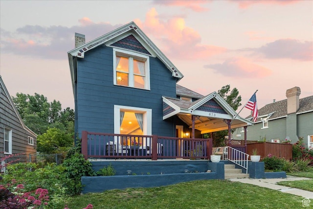 673 E 7th Ave, Salt Lake City, UT 84103 - view of front of property featuring a chimney