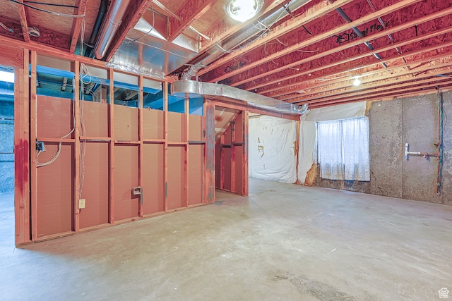 view of basement