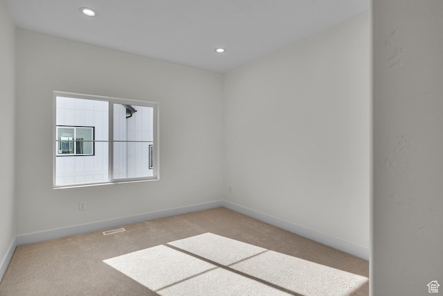 7901 S 2700 E Unit 203, South Weber, UT 84405 - carpeted empty room featuring recessed lighting, visible vents, and baseboards