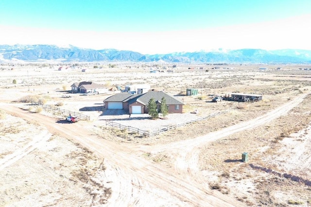 3741 W 5200 N, Cedar City, UT 84721 - aerial view of sparsely populated area with a mountain backdrop and a desert landscape