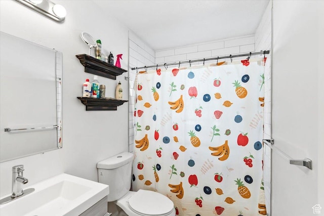 2034 S Laine Ave E, Ogden, UT 84401 - full bath featuring a shower with shower curtain, toilet, and vanity