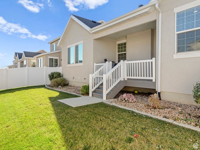 2424 N Lazy J Ln, Lehi, UT 84043 - doorway to property featuring a lawn
