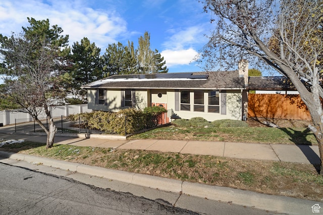 151 S Bernice Way, North Salt Lake, UT 84054 - ranch-style house with solar panels