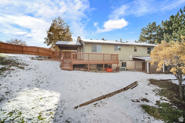 151 S Bernice Way, North Salt Lake, UT 84054 - snow covered house featuring a deck