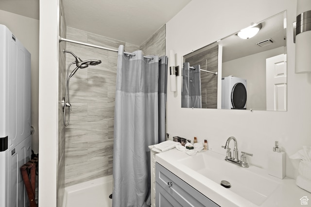 1492 W Meadow Loop Rd Unit 21/22, Snyderville, UT 84098 - bathroom featuring a shower with shower curtain and vanity