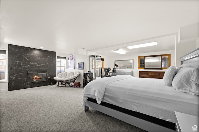 1492 W Meadow Loop Rd Unit 21/22, Snyderville, UT 84098 - carpeted bedroom with a fireplace