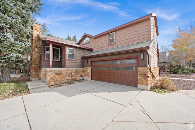1492 W Meadow Loop Rd Unit 21/22, Snyderville, UT 84098 - view of front of home featuring a garage