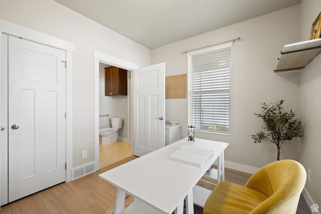6443 W Early Bird Dr, South Jordan, UT 84009 - office area featuring light wood finished floors and baseboards