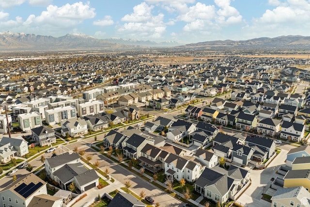 6443 W Early Bird Dr, South Jordan, UT 84009 - aerial overview of property's location featuring mountains and nearby suburban area