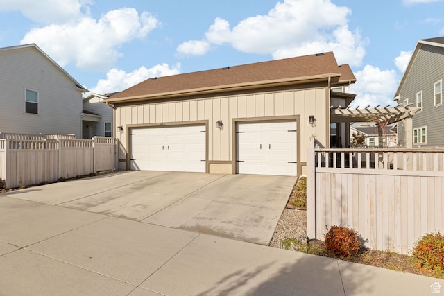 6443 W Early Bird Dr, South Jordan, UT 84009 - garage with concrete driveway and fence