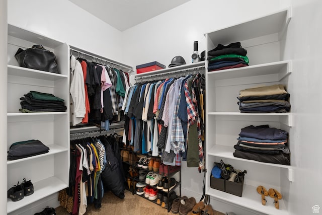6443 W Early Bird Dr, South Jordan, UT 84009 - walk in closet featuring carpet