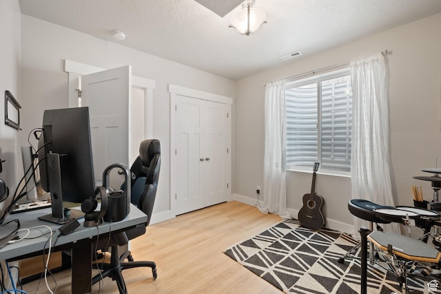 6443 W Early Bird Dr, South Jordan, UT 84009 - office area with light wood-style flooring and baseboards