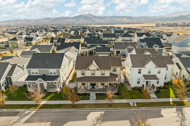 6443 W Early Bird Dr, South Jordan, UT 84009 - aerial perspective of suburban area featuring a mountainous background