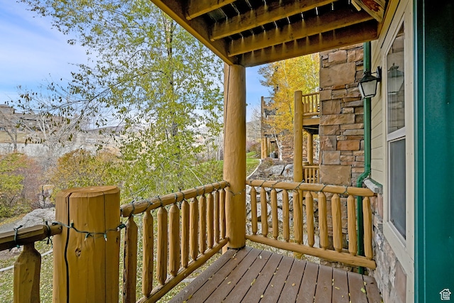 3521 N Fox Run Unit 811, Eden, UT 84310 - view of wooden deck