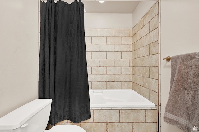 3521 N Fox Run Unit 811, Eden, UT 84310 - bathroom with toilet and tiled shower / bath combo