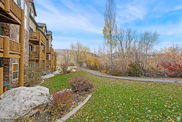 3521 N Fox Run Unit 811, Eden, UT 84310 - view of green lawn with a mountain view