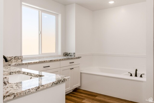 1342 N 4075 W Unit 3A, Vernal, UT 84078 - full bathroom with vanity, wood finished floors, and a bath