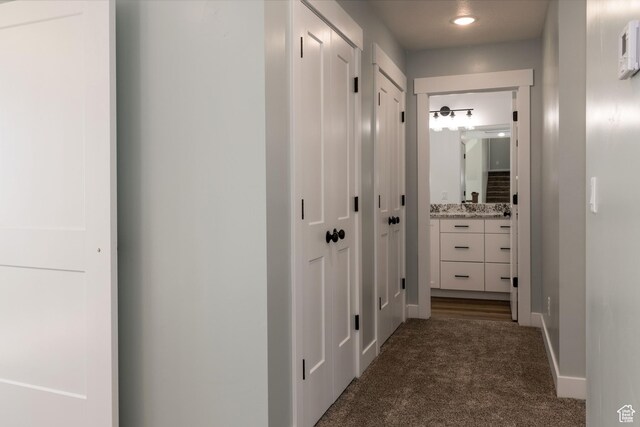 1342 N 4075 W Unit 3A, Vernal, UT 84078 - corridor with carpet flooring and baseboards