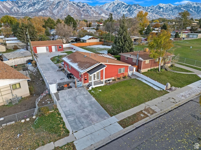 4325 S Park St E, Murray, UT 84107 - birds eye view of property with a mountain view